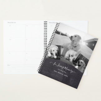PHOTO Dog Memorial Gift- Pet Loss Keepsake Collage Planner