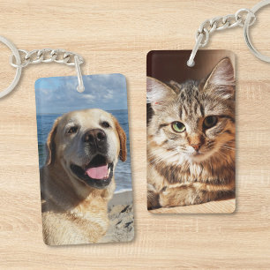 Photo double face personnalisé pour chien chat
