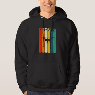 Photo Drone Vintage Style Design vintage Hoodie