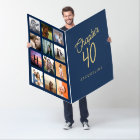 Photo du 40e anniversaire bleu et or