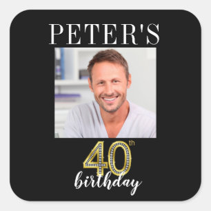 Photo du 40e anniversaire Favoriser les Étiquettes