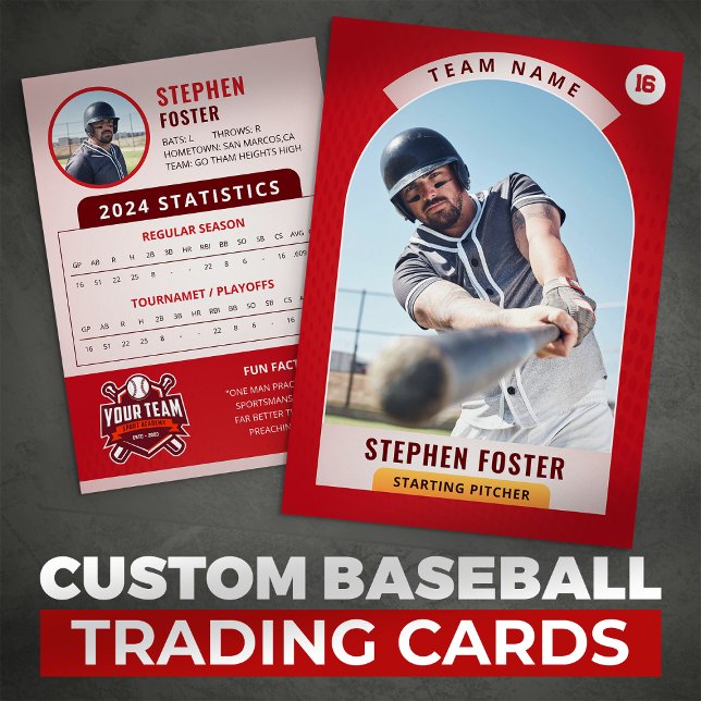 Photo du lecteur de carte de baseball Red Pro (Créateur téléchargé)