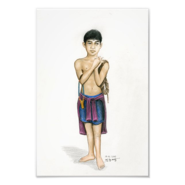 Photo d'un garçon cambodgien par Vannak Anan Prum (Devant)