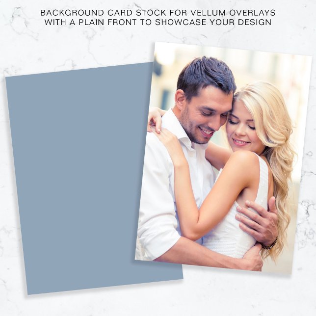Photo Dusty Blue Background For Vellum Overlay Invitation (Creator Uploaded)
