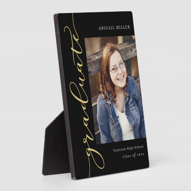 Photo Écriture latérale Plaque de graduation de couleur  (Côté)