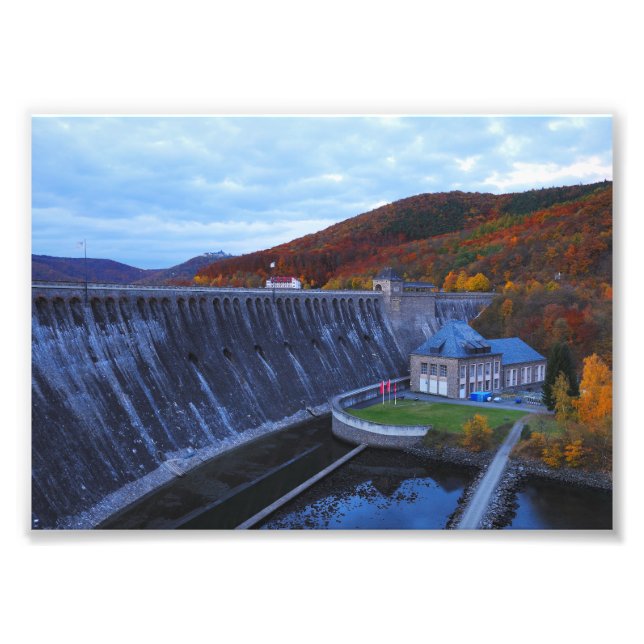 Photo Edersee Staumauer in autumn (Front)