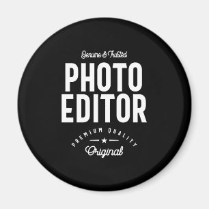 Photo Editor Job Title Gift Magnet