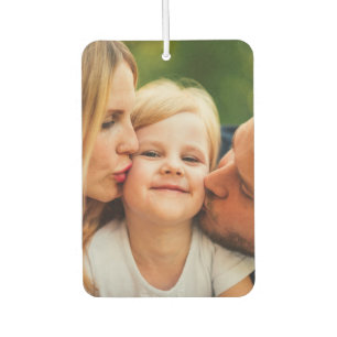 Photo Elegant Script Family Name Air Freshener