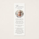 Photo élégante de Funeral Memorial Poem Bookmark C