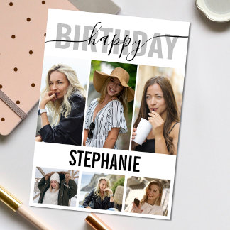 Photo élégante de joyeux anniversaire | Carte de v