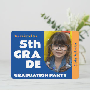 Photo Elementary School Graduation Party Invitation