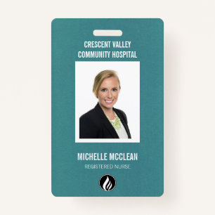 Photo Employee Custom Health Professional Badge
