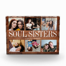 Photo En Bloc De Verre Soeurs Soul Texture En Bois