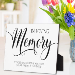 Photo En Mariage de mémoire amoureuse signe Plaque table