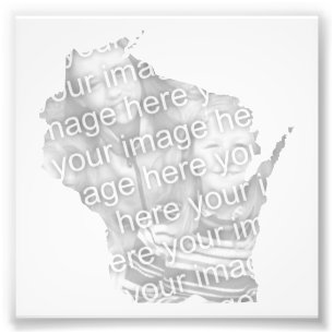 Photo encadrée en forme de Wisconsin