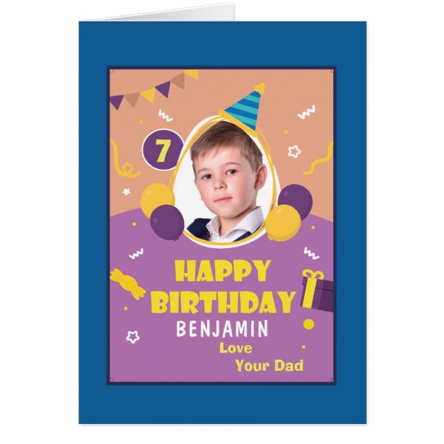 Photo Enfant Joyeux Anniversaire Personnaliser la  (Devant)
