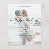 Photo Engagement Invitation