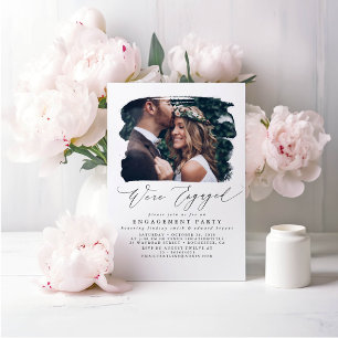 Photo Engagement Party Invitations - We're Engaged