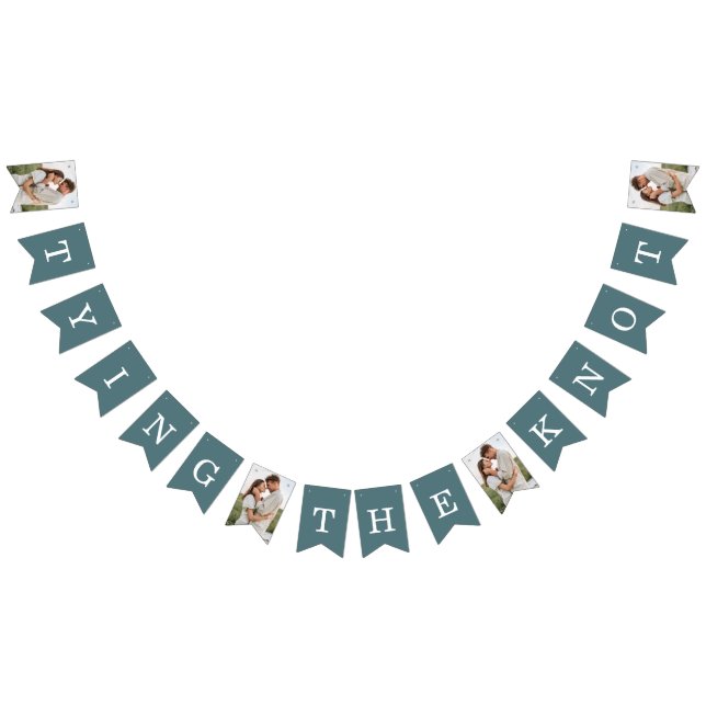 Photo Engagement Party Teal Bunting Flags (All)