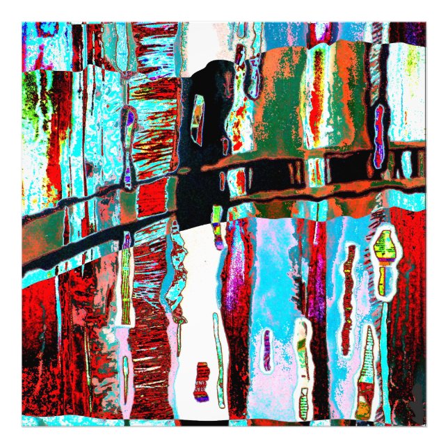 Photo Enlargement – Collapse Reflection Abstract  Print (Front)