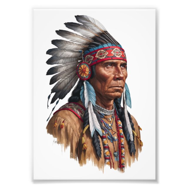 Photo Enlargement - Native Americans Print (Front)