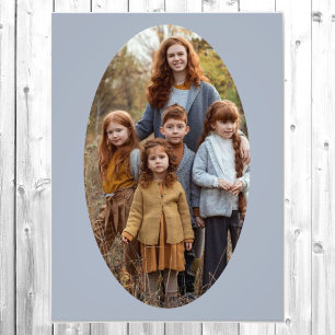 Photo Enlargement Oval Template Ready to Frame Print