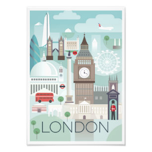 Photo Enlargement - Retro London England Print