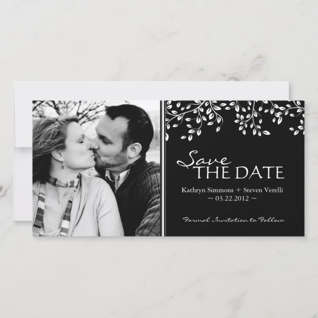 Photo Enregistrer La Date Invitation (Devant)