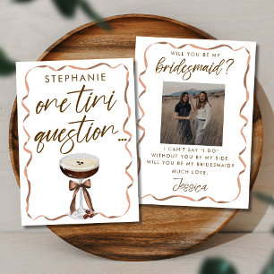 Photo Espresso Martini Carte de proposition Brides