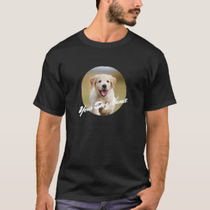 Photo et nom personnalisé de chien T-shirt personn