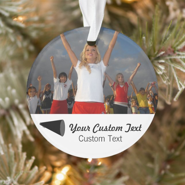 Photo et nom personnalisés Chevron Arbre de Noël (Arbre)