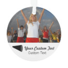 Photo et nom personnalisés Chevron Arbre de Noël