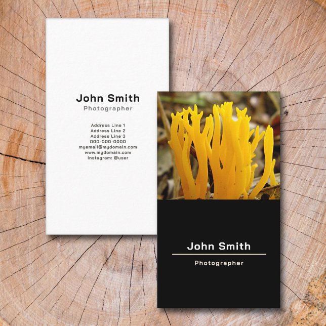 Photo et photographe Carte de visite vertical (Photo & Photographer Vertical Business Card)