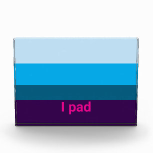Photo Étui iPad bleu violet bloc de couleur minimaliste 