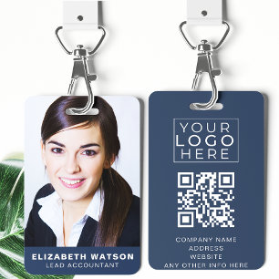 Photo Event ID Custom Lanyard Name Tag QR Code Badge