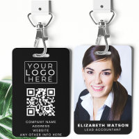 Photo Event ID Custom Lanyard Name Tag QR Code