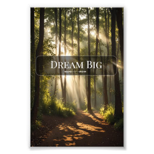 Photo Faire de grands rêves - Impression de motivation m