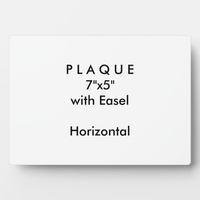 Photo Faites-le vous-même - Plaque 7x5 avec Easel (Devant)