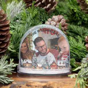 PHOTO FAMILIALE HIVER SCÈNE BORDER