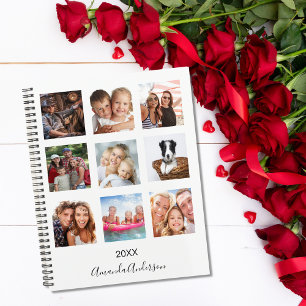 Photo famille de collage monogramme blanc 2025