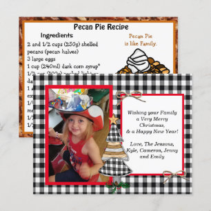 Photo famille + Recette Carte de Noël