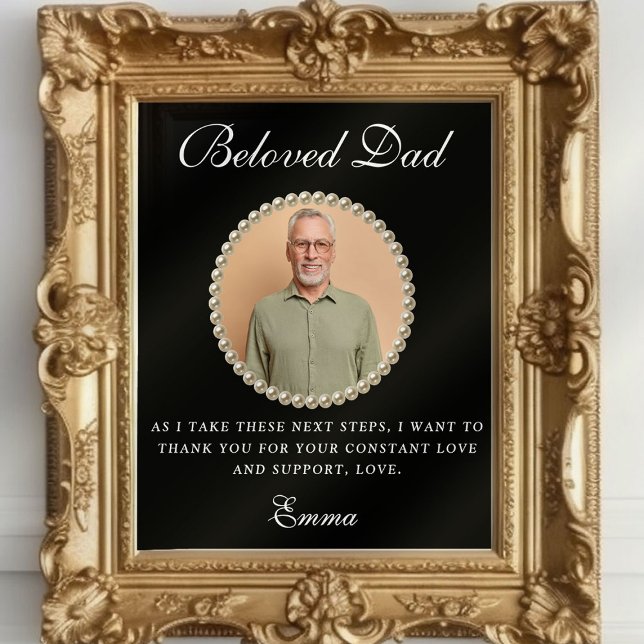 Photo Father of the Bride Gift Thank You Gift Poster (Creator Uploaded)