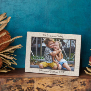 Photo Faux Papier artisanal Nom personnalisé Plaque phot