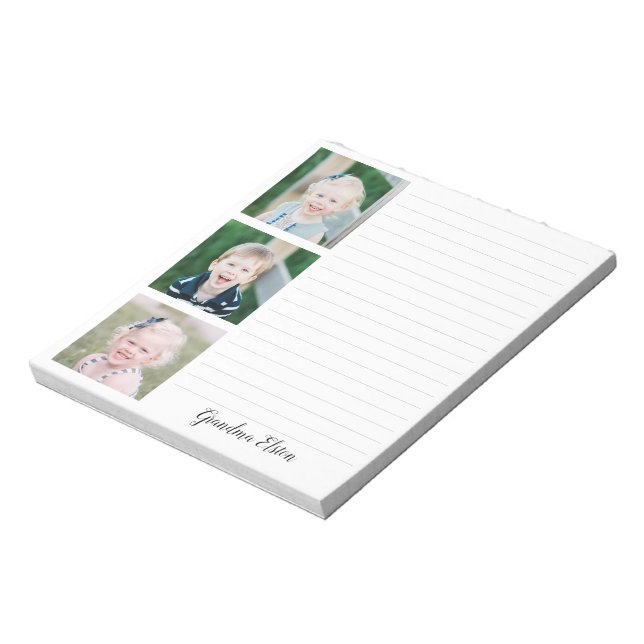 Photo Fête des Mères Bloc-notes Cadeau, Grand-mère (Tourné)