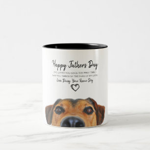 Photo Fête des pères de chien personnalisée Mug de