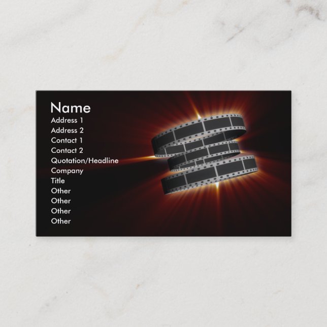 photo_film business card (Front)