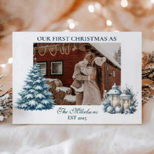 Photo First Christmas Together Holiday Card