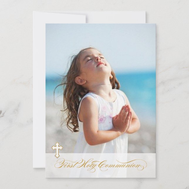 Photo First Communion Invitations (Front)