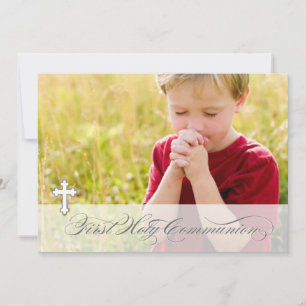 Photo First Communion Invitations