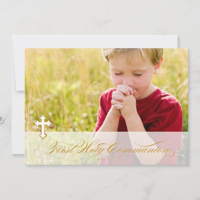 Photo First Communion Invitations (Front)